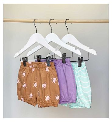 Maybe Baby 3 Pack Jersey Shorts 9 - 12 Months