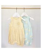 Maybe Baby 2 Pack Jersey Slub Rompers
