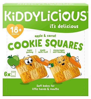 Kiddylicious Apple Carrot Cookie Squares 24g 6s