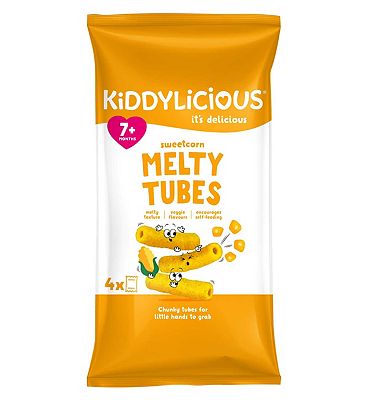 Kiddylicious Sweetcorn Melty Tubes 10g 4s (2)