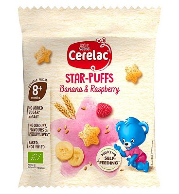 Cerelac Banana & Raspberry Star-Puffs 8+ Months 7g