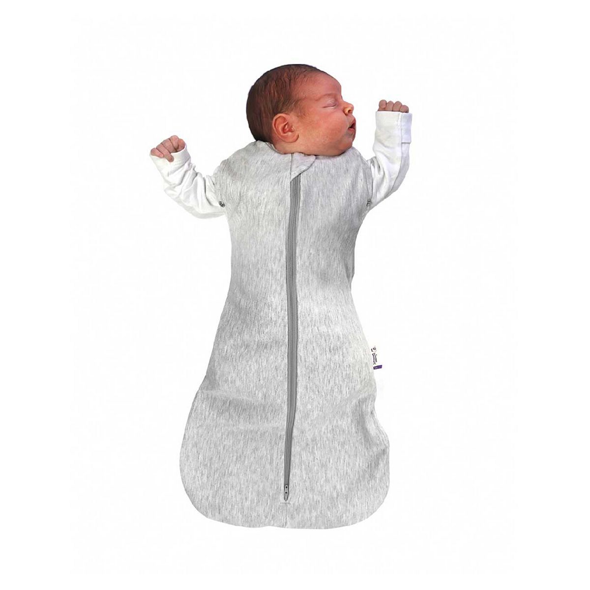 Sweet Dreamers Bamboo Baby Sleeping Bag Grey 3-12 Months 1 Tog