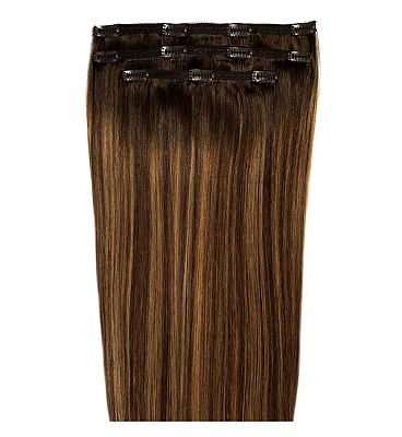 Beauty Works Deluxe Clip In Hair Extension 18 Inch Brondm'bre