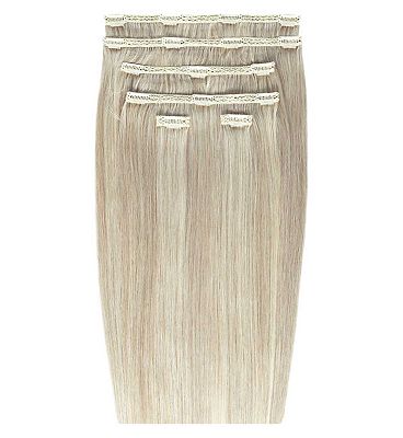 Beauty Works Double Hair Set Hair Extension 18 Inch Iced Blonde