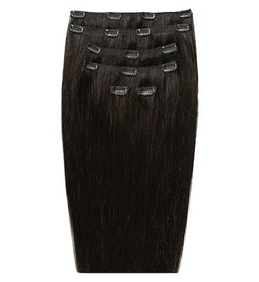 Beauty Works Double Hair Set Hair Extension 18 Inch Raven