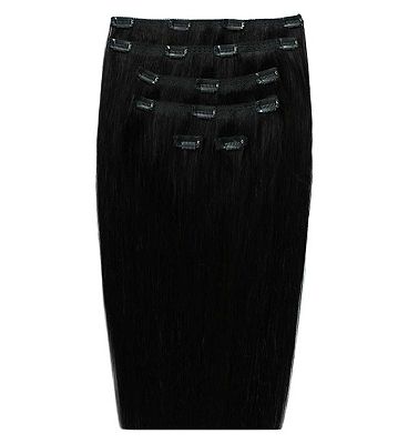 Beauty Works Double Hair Set Hair Extension 18 Inch Jet Set Black