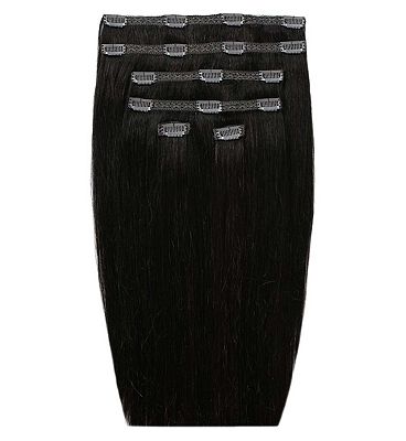 Beauty Works Double Hair Set Hair Extension 18 Inch Natural Black