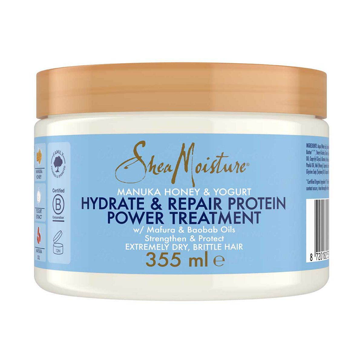 Shea Moisture Sheamoisture Manuka Honey & Yogurt Hydrate + Repair Power Protein Treatment 355ml