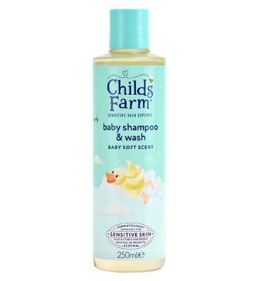 Childs Farm Tear-Free Baby Shampoo Body Wash 250ml Baby Soft