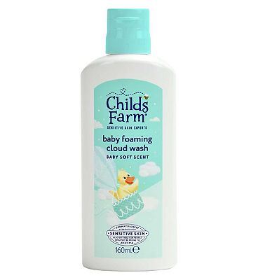 Childs Farm Baby Foaming Cloud Wash Cleanser 160ml Baby Soft Scent for Newborns & Sensitive Skin