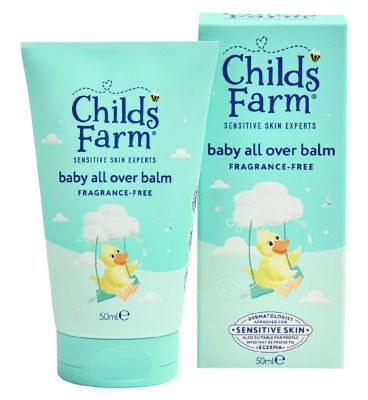Childs Farm Baby All Over Balm 50ml Fragrance Free Moisturiser for
