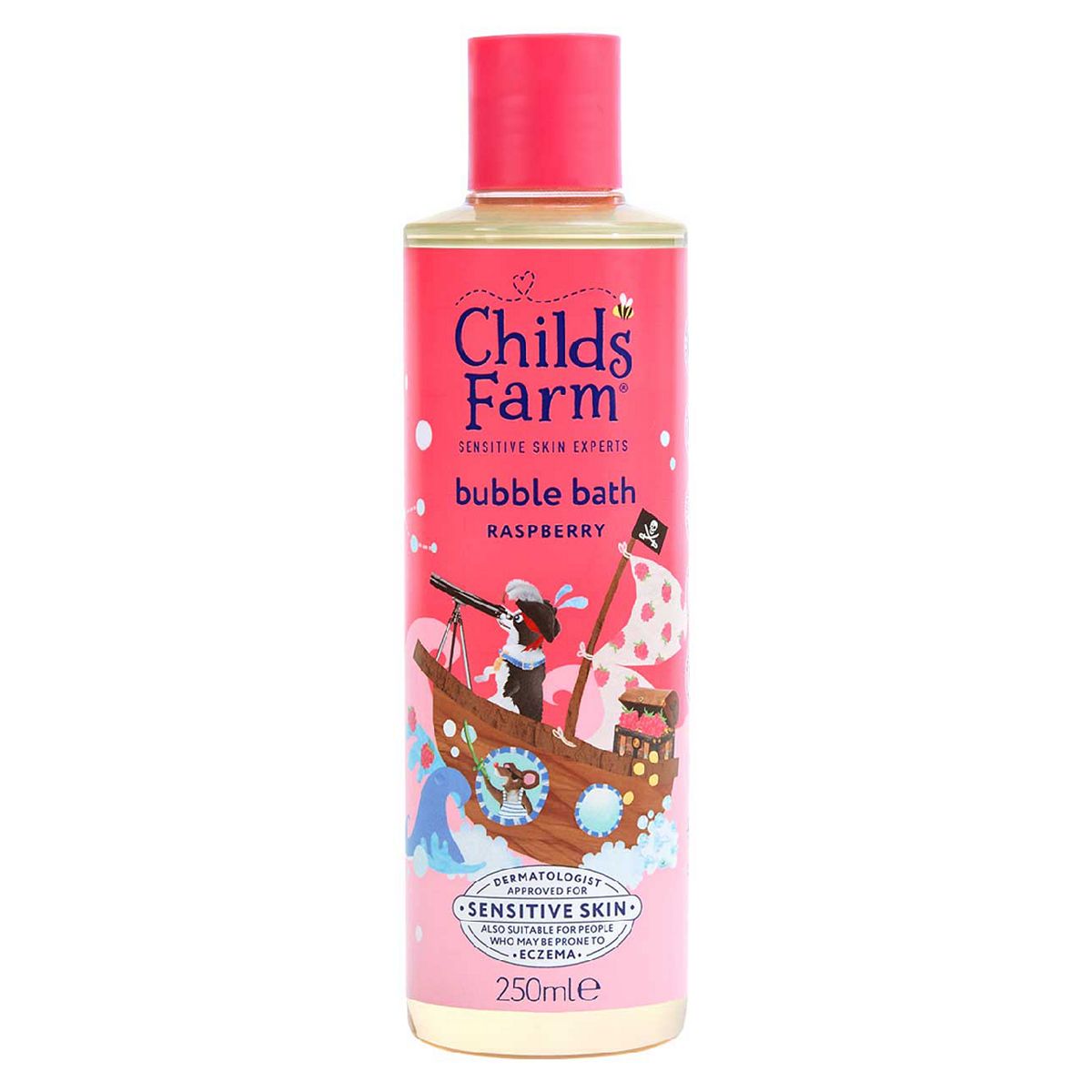 Child's Farm Raspberry Bubble Bath250 Ml Gentle Formula For Kids, Babies & Sensitive Skin, 250Ml