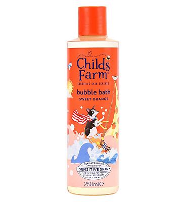 Childs Farm Sweet Orange Bubble Bath 250ml Gentle Formula for Kids, Babies & Sensitive Skin