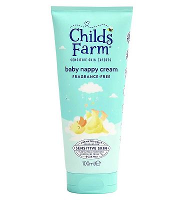 Childs Farm Baby Nappy Cream 100ml Fragrance Free Formula for Newborns & Sensitive Skin