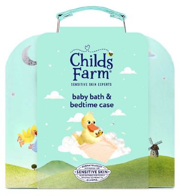 Childs Farm Baby Suitcase Gift | Baby Bubble Bath (250ml), Shampoo & Body Wash (250ml), Moisturiser (200ml) & Nappy Cream (100ml) | Suitable for Newborns with Sensitive, Dry, Itchy Skin — image 2