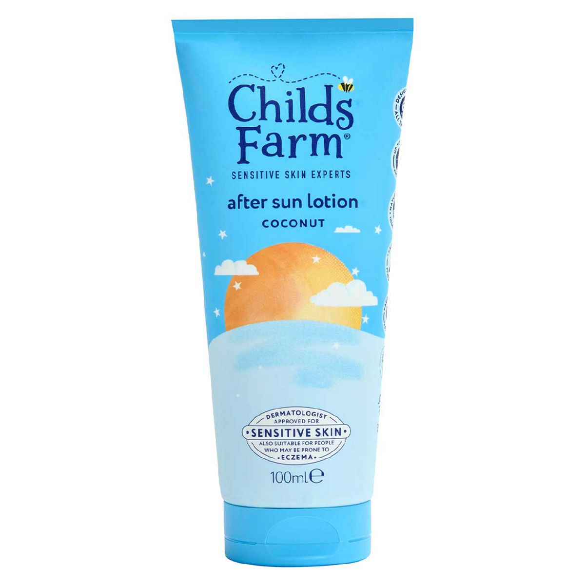 Childs Farm Coconut After Sun Lotion 100Ml Soothing Kids Moisturiser For Sensitive Skin