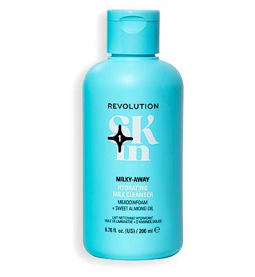 Click to view product details and reviews for Revolution Skin Milky Away Meadowfoam Sweet Almond Oil Hydrating Milk Cleanser.
