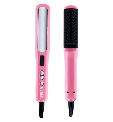 Glam & Style Rose Pink Straight & Style Brush