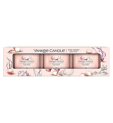 Yankee Candle 3 Pack Mini Filled Votive Pink Sands 37g 3s