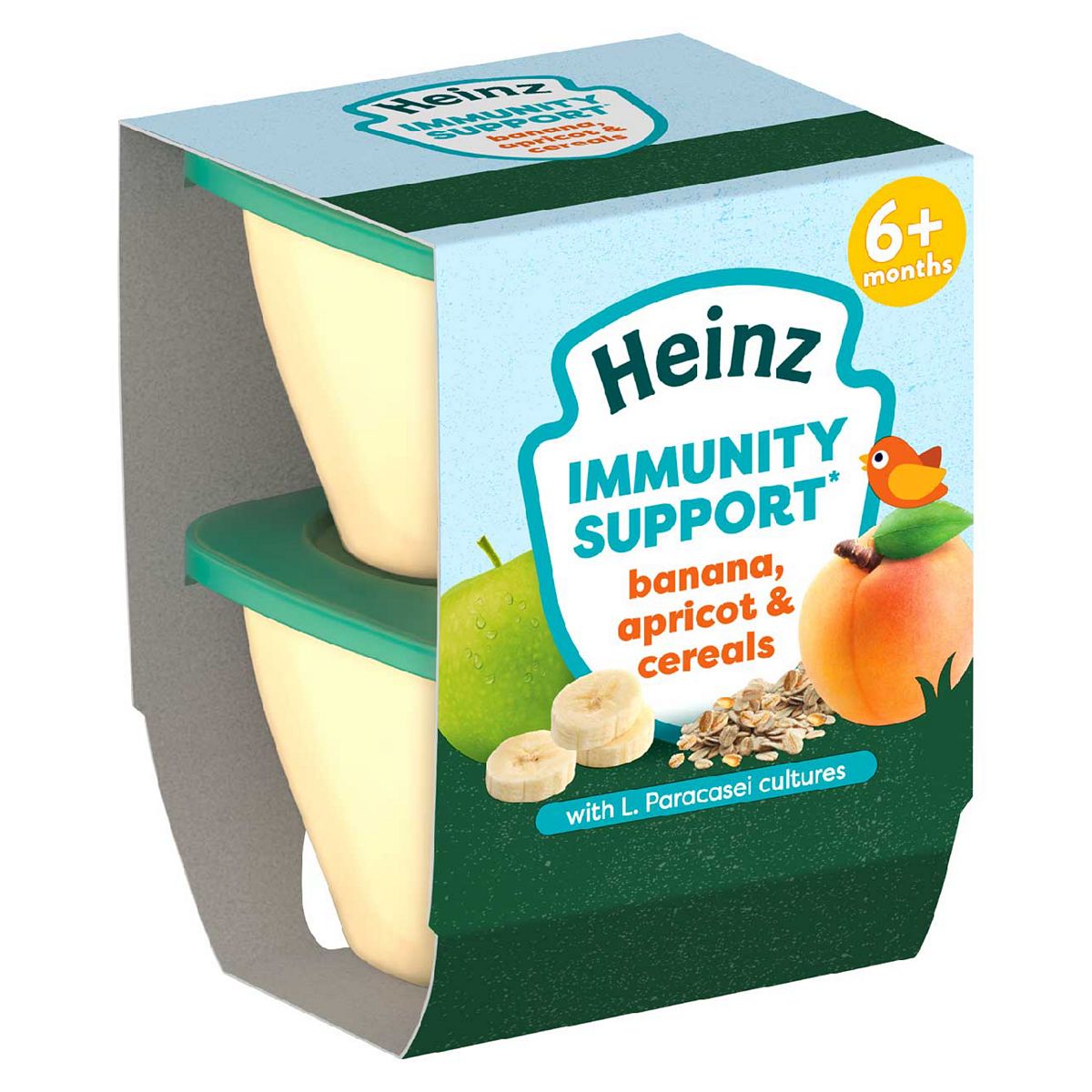 Heinz Banana Apricot & Cereal Immunity Support Pot 100G 2S