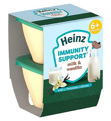 Heinz Milk & Vanilla Immunity Support Pot 100g 2s