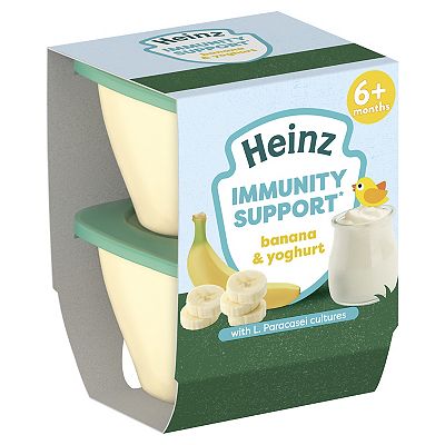 Heinz Banana & Yoghurt Immunity Support Pot 100g 2s