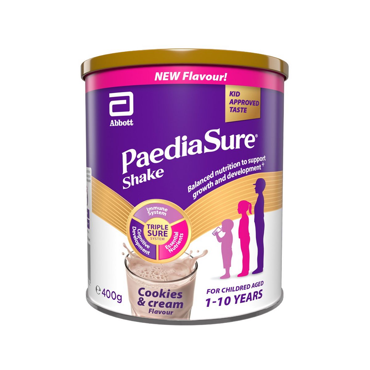 Paediasure Shake Nutritional Supplement Cookies & Cream 400G