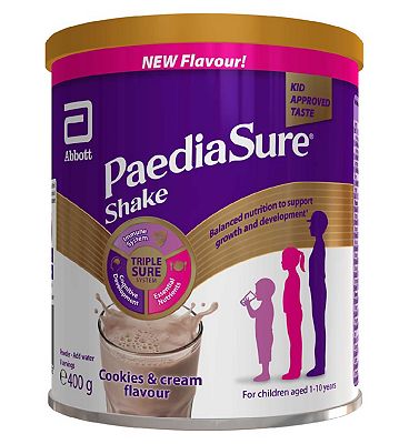 PaediaSure Shake, 400g, Cookies & Cream Flavoured Nutritional Supplement Drink for Kids