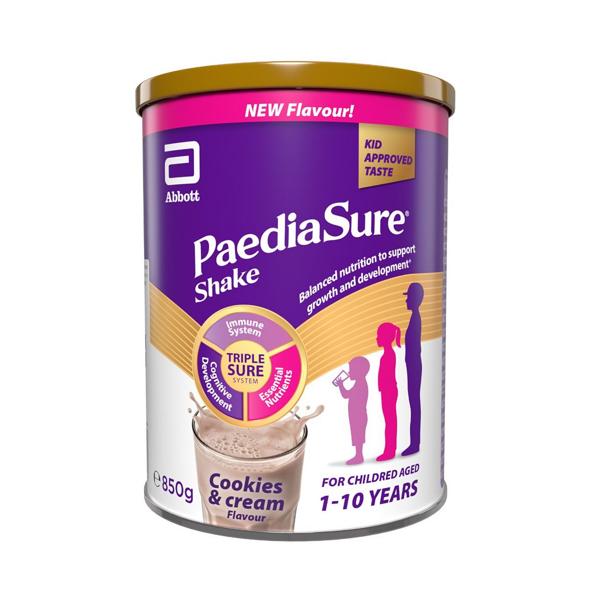 Paediasure Shake Nutritional Supplement Cookies & Cream 850G