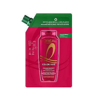 L'Oral Paris Elvive Colour Protect Shampoo Refill Pouch 500ml