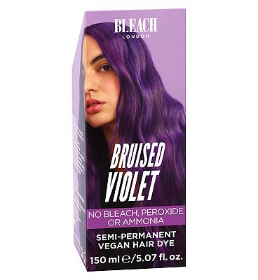 Bleach London Bruised Violet Super Cool Colour Semi Permanent Hair Colour 150ml