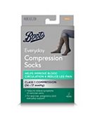 Boots Everyday Compression Socks, Beige, Size 3.5 - 7.5