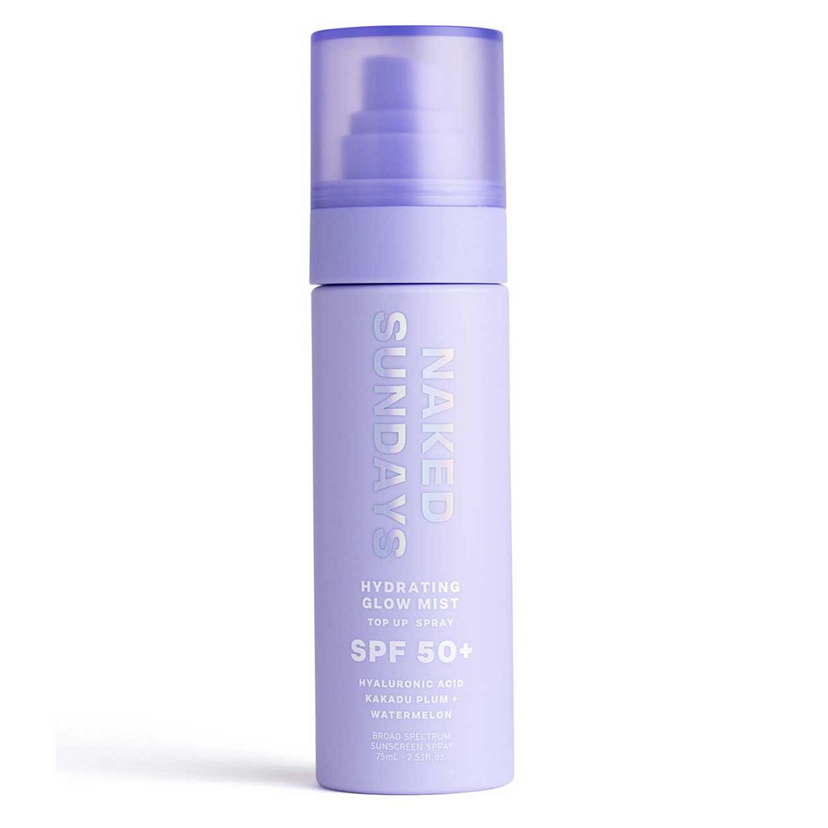 Naked Sundays Hydrating Glow Face Mist Top Up Spf50+ 75ml
