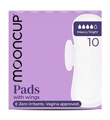 Mooncup 10 Heavy / Night Pads with Wings