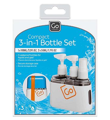 Go Travel Compact 3-in-1 Bottle Set