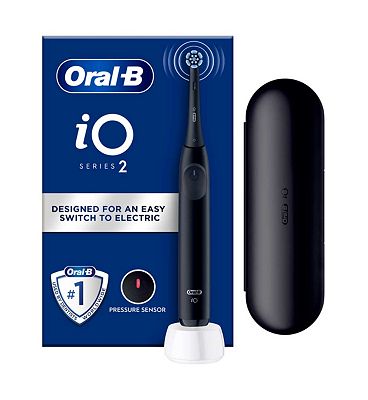 Oral-B iO2 Electric Toothbrush Night Black with Travel Case