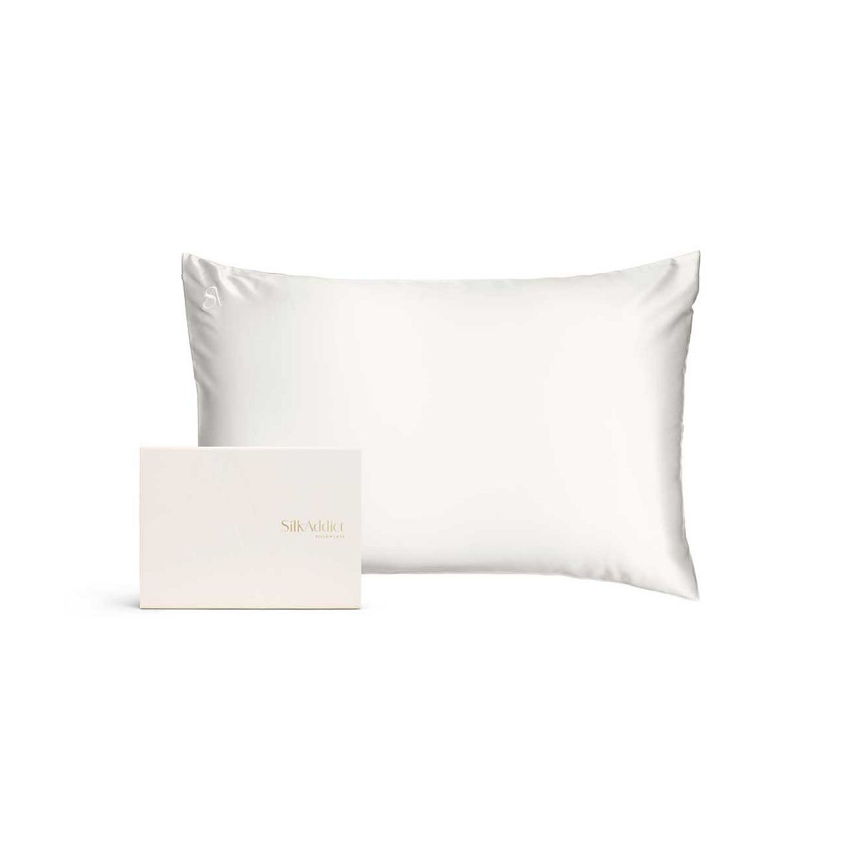 Silk Addict 100% Mulberry Silk Pillowcase Ivory
