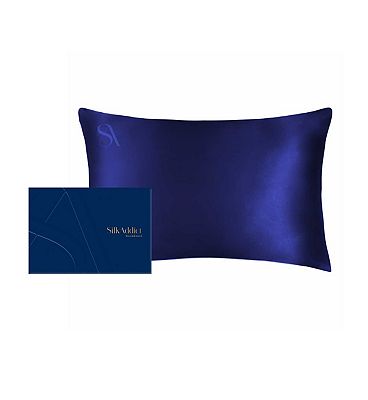 Silk Addict 100% Mulberry Silk Pillowcase Navy