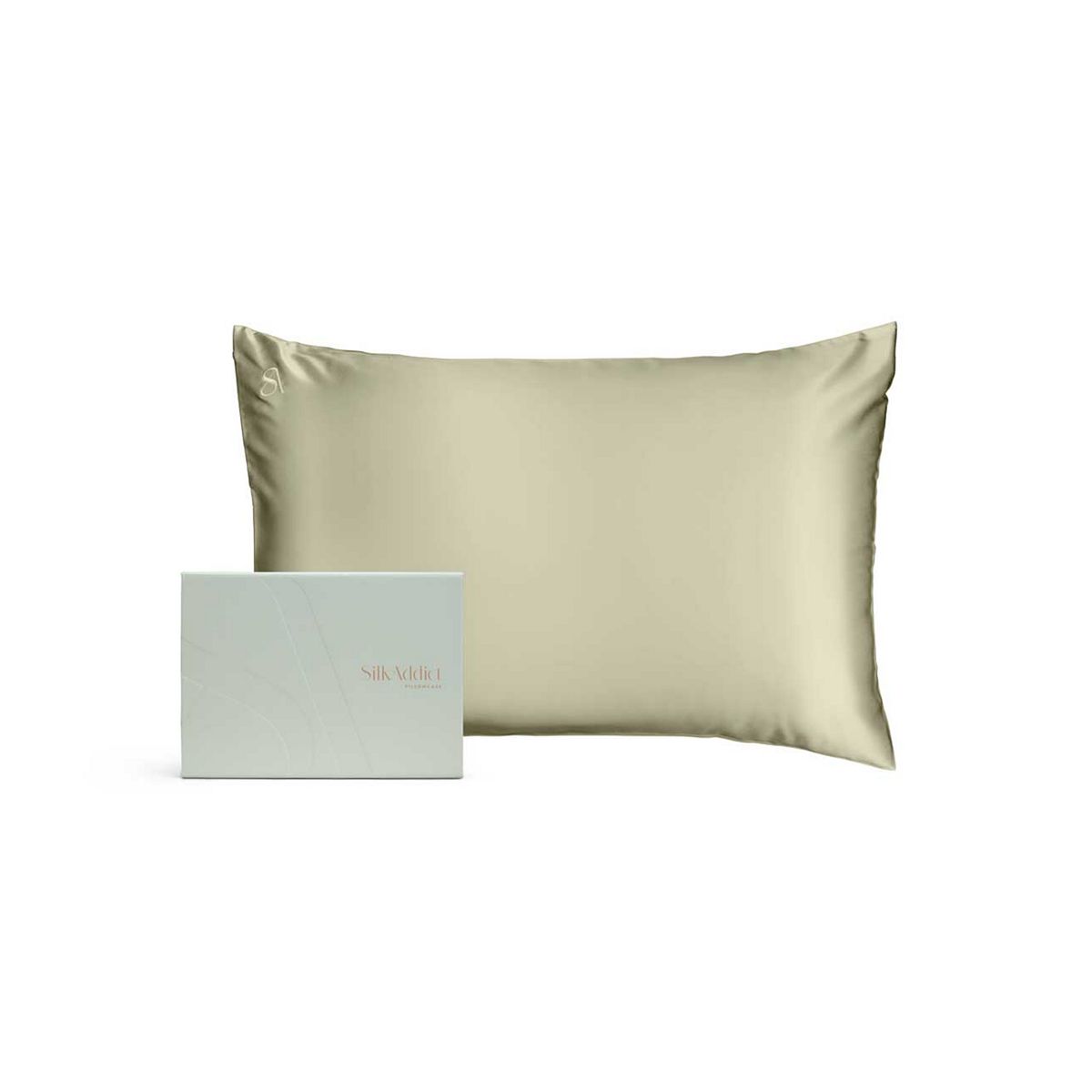 Silk Addict 100% Mulberry Silk Pillowcase Olive Green