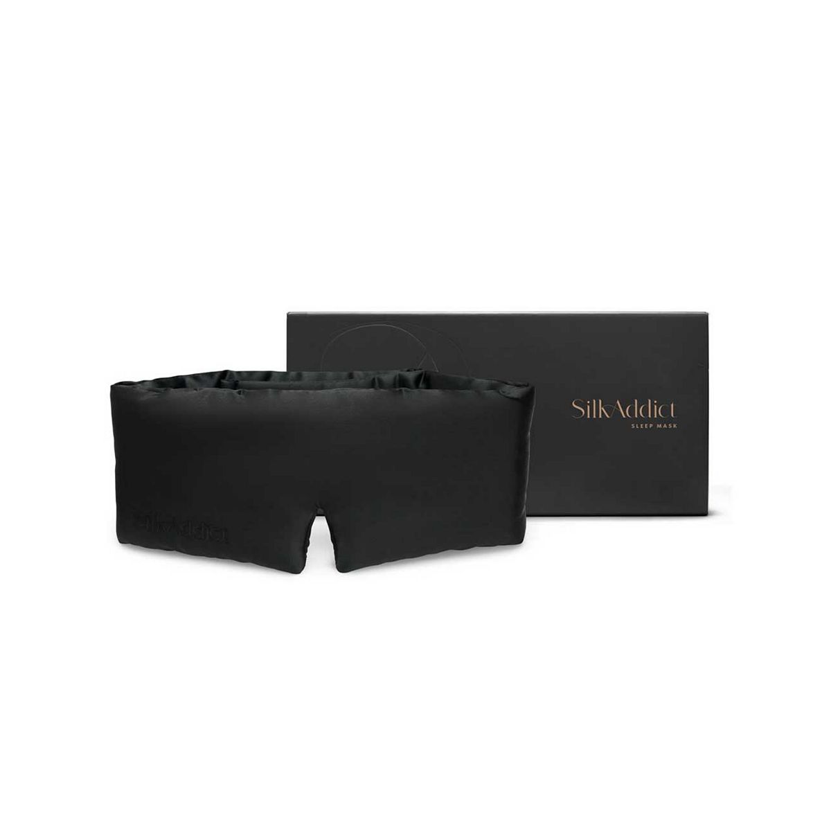 Silk Addict 100% Mulberry Silk Sleep Mask Black