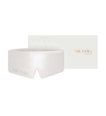 Silk Addict 100% Mulberry Silk Sleep Mask Ivory