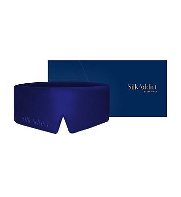 Silk Addict 100% Mulberry Silk Sleep Mask Navy