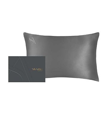 Silk Addict 100% Mulberry Silk Pillowcase Charcoal