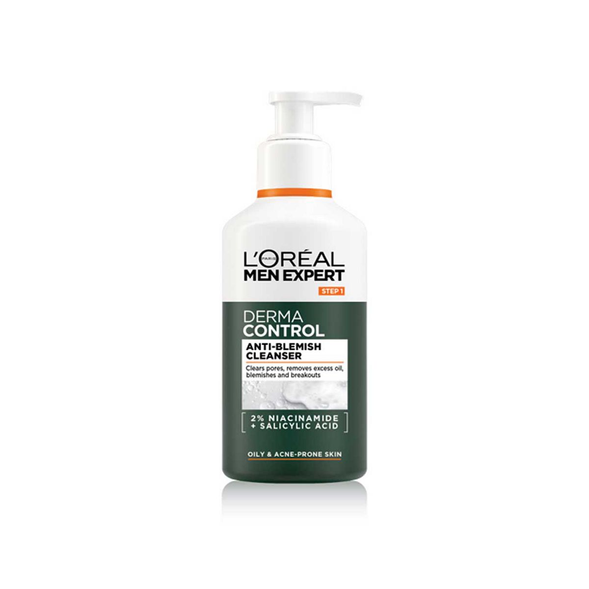 L'oreal Men Expert L'oréal Men Expert Derma Control Cleansing Gel For Oily & Blemish-Prone Skin, 260Ml
