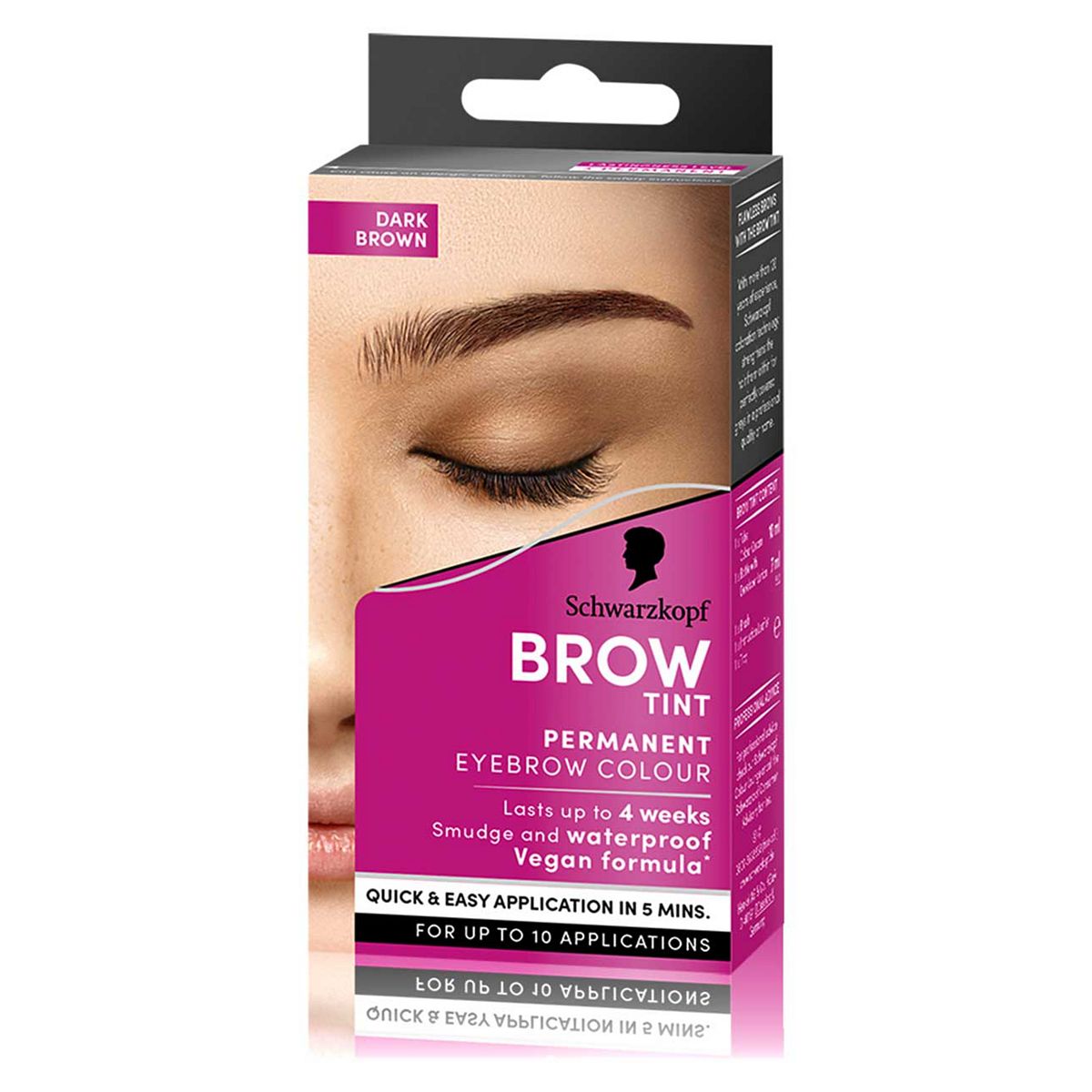 Schwarzkopf Brow Tint Dark Brown Permanent Eye Dye