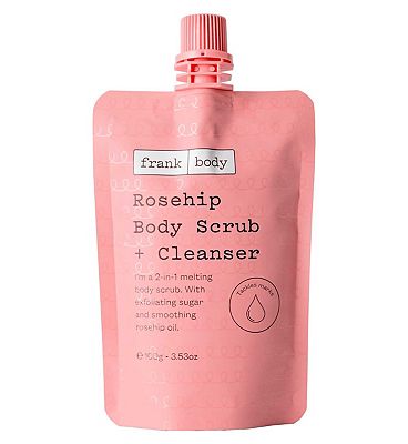 Frank Body Rosehip Body Scrub + Cleanser 100g