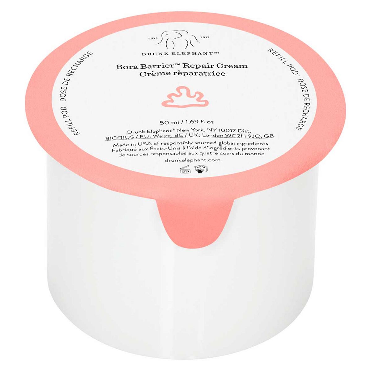 Drunk Elephant Bora Barrier™ Repair Face Moisturiser Refill 50Ml Cream