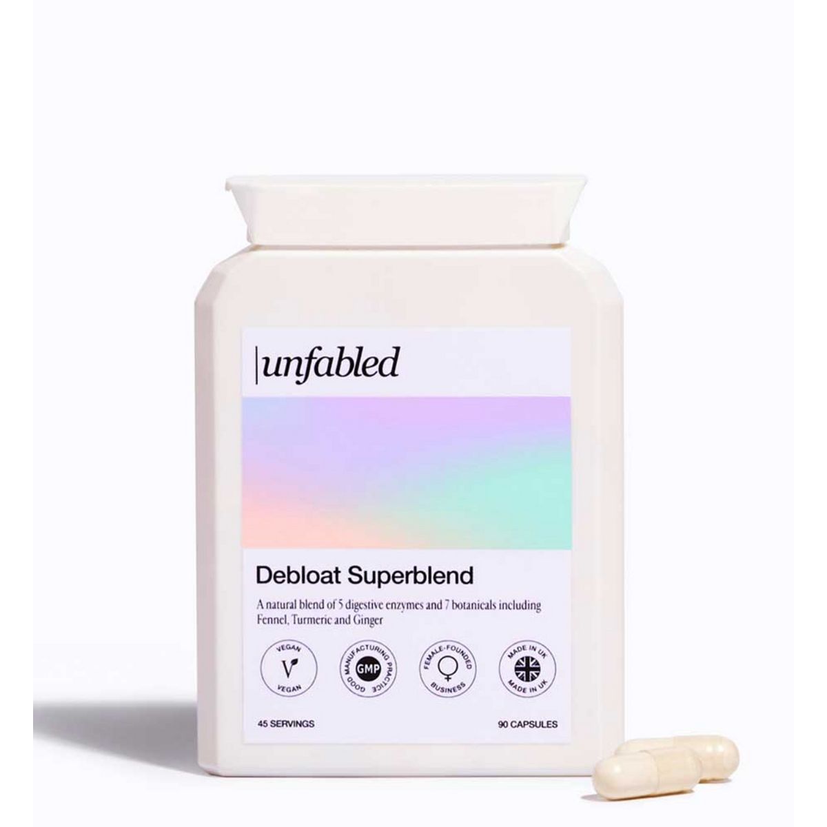 Unfabled Debloat Superblend Capsules 90S
