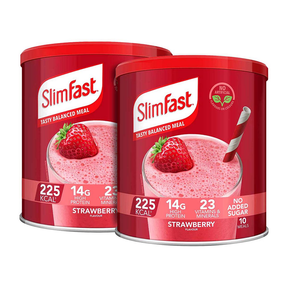 Slim Fast Slimfast Strawberry Flavour Shake 2 X 365G