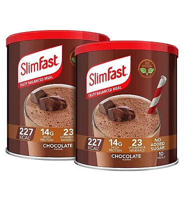 Slimfast Chocolate Flavour Shake 2 x 375g